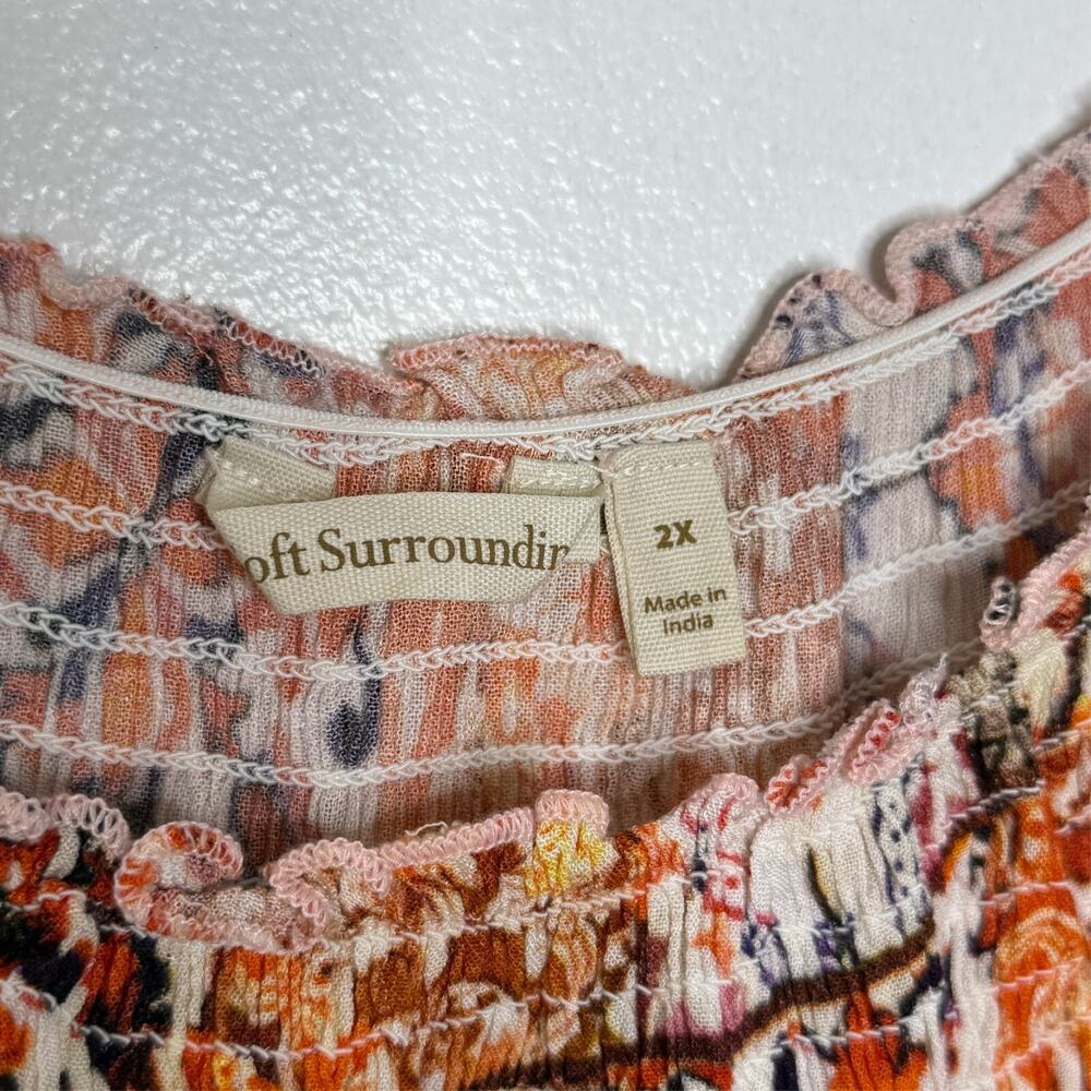 Soft Surroundings Plus 2X Boho Patchwork Maxi Dre… - image 3